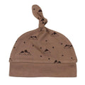 Lovedbaby - Organic Banded Top-Knot Hat - Latte Mountain-Hats-0-3M-Posh Baby