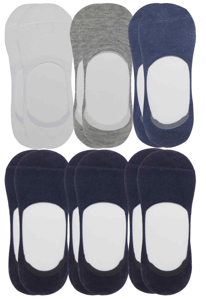 Low Cut Non-Slip No Show Socks | Casual Cotton Blend | Men's