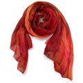 Lua Rust Watercolor Silk Scarf