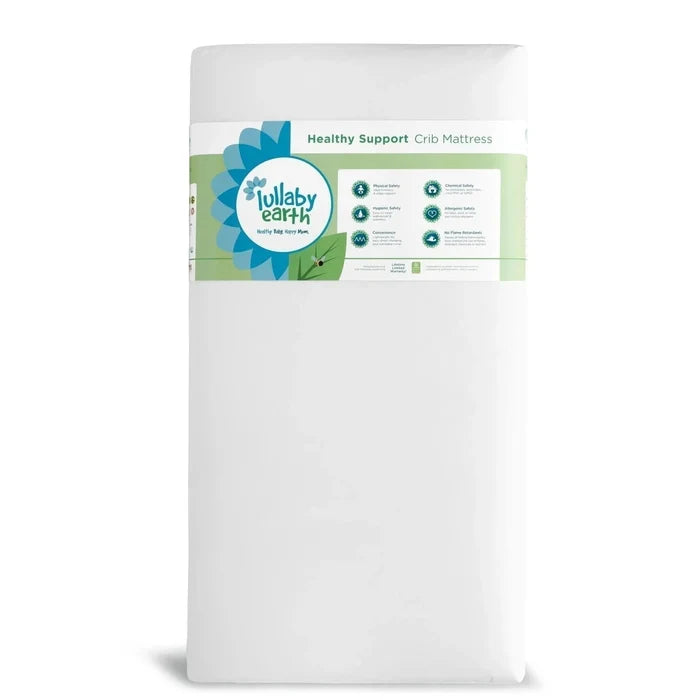 Lullaby Earth - Healthy Support Waterproof Crib Mattress - Single Sided-Crib Mattresses-Posh Baby
