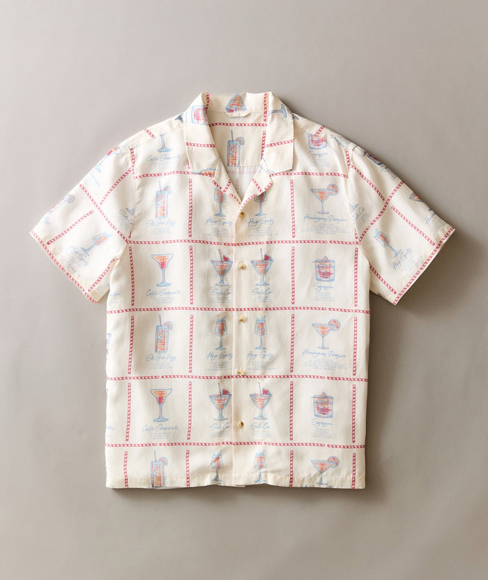 Luzio Resort Shirt - Multi Happy Hour Print