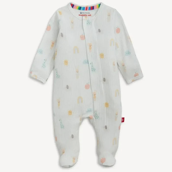 Magnetic Me - Modal Footie - Blue Lullaby Sky-Footies + Rompers (Basic)-Preemie-Posh Baby