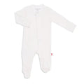 Magnetic Me - Modal Footie - Egret-Footies + Rompers (Basic)-Preemie-Posh Baby