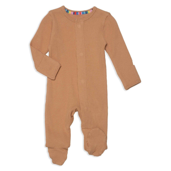 Magnetic Me - Organic Cotton & Modal Waffle Knit Footie - Doe-Footies + Rompers (Basic)-Newborn-Posh Baby