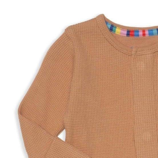 Magnetic Me - Organic Cotton & Modal Waffle Knit Footie - Doe-Footies + Rompers (Basic)-Newborn-Posh Baby
