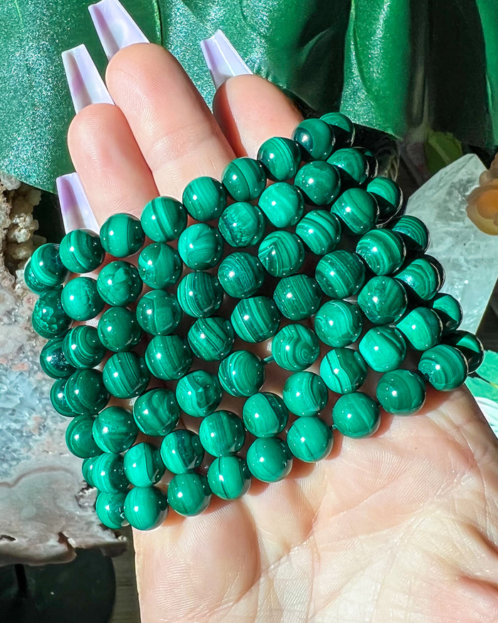 Malachite Bracelet {9mm}