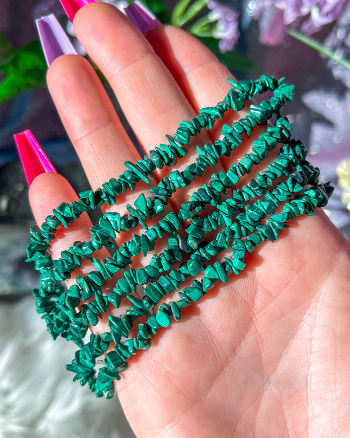 Malachite Chip Necklace