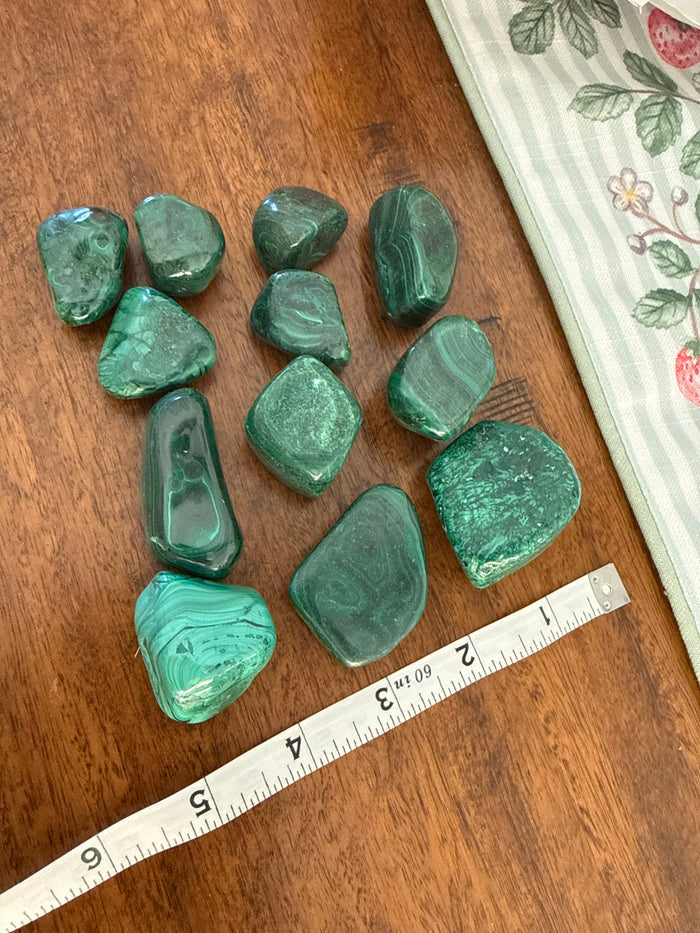 Malachite Tumbled 1.1Lbs-1/2 kilo