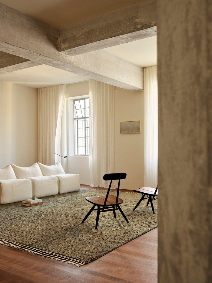Malawi rug in Olive