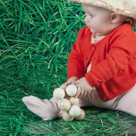 Manhattan Toy - Classic Baby Beads - Natural-Rattles + Teething Toys-Posh Baby