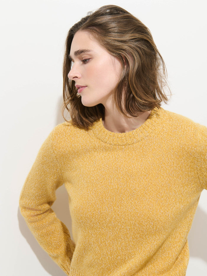 Marais Sweater in Marled Cashmere - Marled Honey