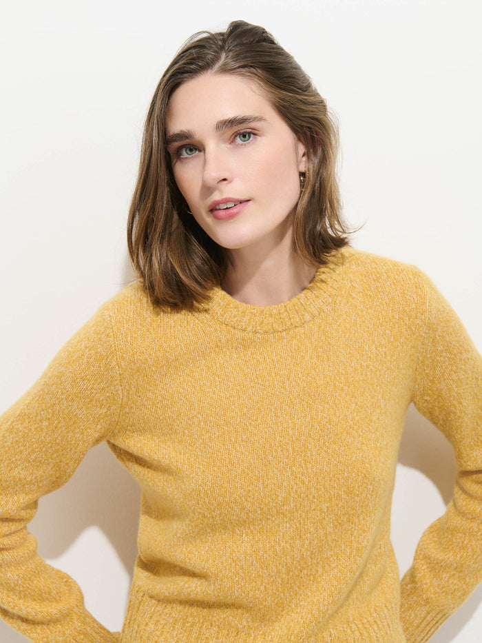 Marais Sweater in Marled Cashmere - Marled Honey