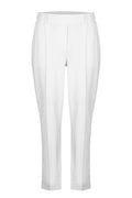 Shop the Margittes Smart Tapered Joggers in Cream at Dotique. Cotton-modal stretch trousers with a flattering tapered fit, front seam detail and effortless smart-casual style.