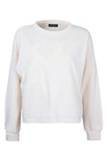 Shop the Margittes Cream Sweatshirt at Dotique. Crafted from a soft cotton-rich fabric with beautiful tonal floral embroidery, a relaxed fit and everyday comfort.