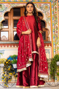 Maroon Pure Silk Kurta Set
