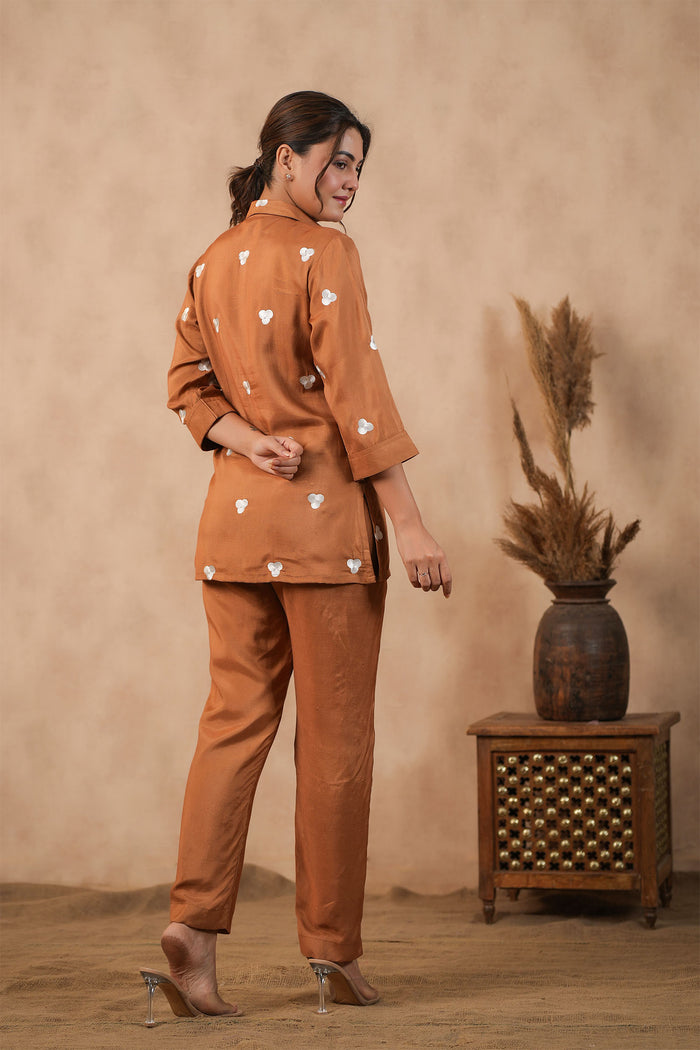 <img> Mars Brown Santoon Co-Ord Set