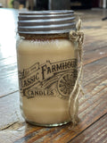 Mason Jar Candle 14oz Peach Cobbler