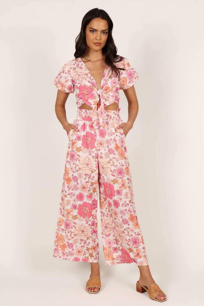 Petal and Pup USA SETS Matilda Top & Pant Set - Pink Floral