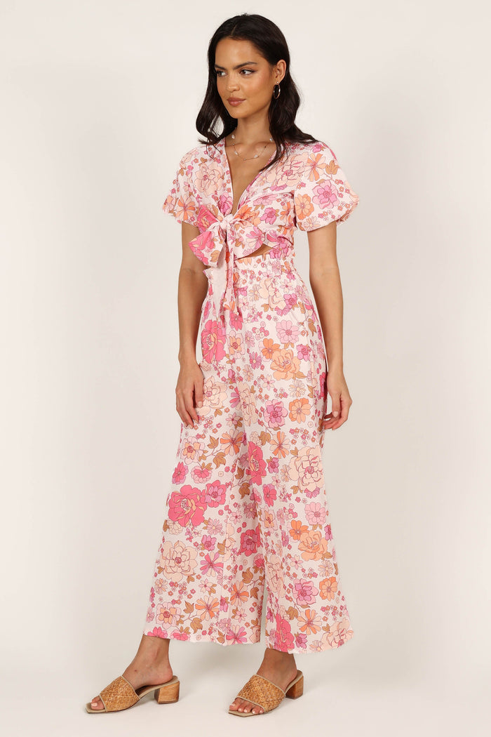 Petal and Pup USA SETS Matilda Top & Pant Set - Pink Floral