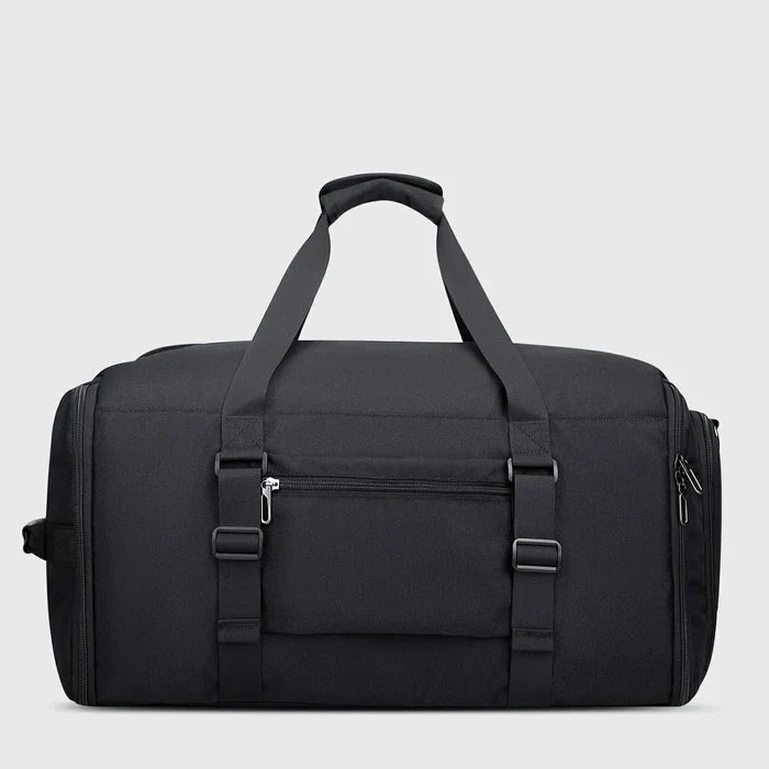 Men Garment Duffle Bag with Suit Compartment for Travel Weekend Bag travel duffel bag, zipper opening and top access
