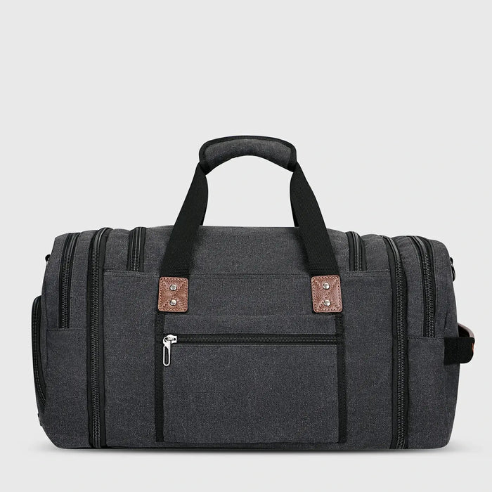 Mens Casual Large Canvas Travel Duffle Bags canvas travel duffel bag, carry handles and shoulder strap
