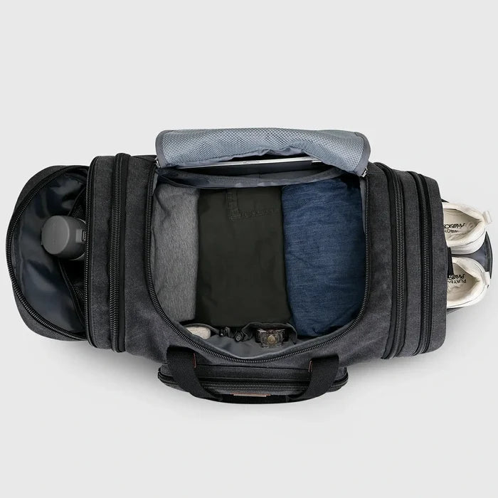 Mens Casual Large Canvas Travel Duffle Bags canvas travel duffel bag, zipper opening and top access