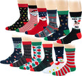 Twelve-pair pack of men’s Christmas dress socks