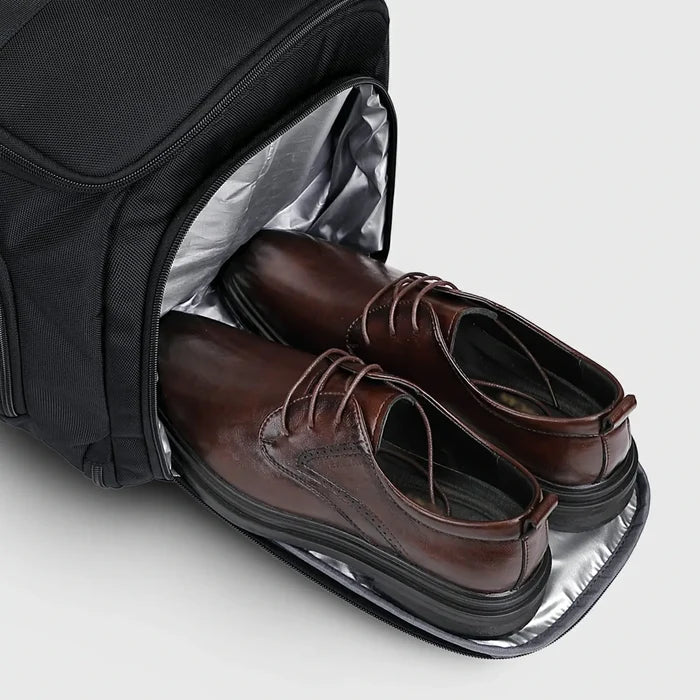 Convertible carry-on garment bag for business travel bag with shoe compartment