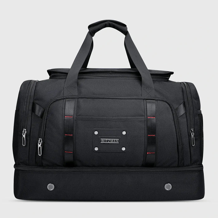 Black WITZMAN B720 nylon duffel bag product view