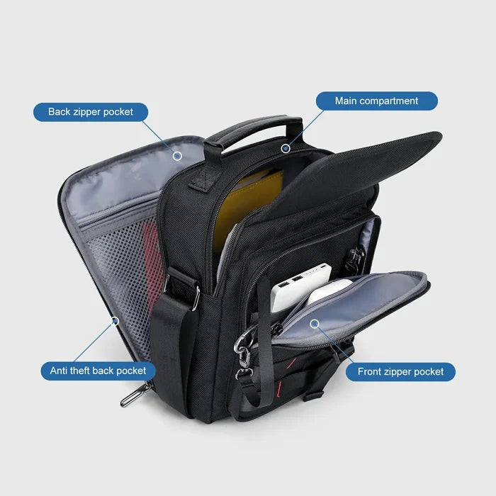 WITZMAN B708 nylon crossbody bag product view 4
