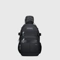 Men’S Nylon Sling Bag with Multi-Pockets & Strap Pocket Crossbody Bags, three-quarter exterior angle