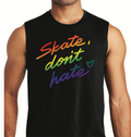 Men's "Skate Don't Hate" Pride Muscle Tank