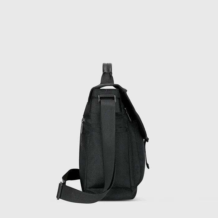 Messenger Bag Crossbody Large Lightweight Satchel Bag, side profile and slim size