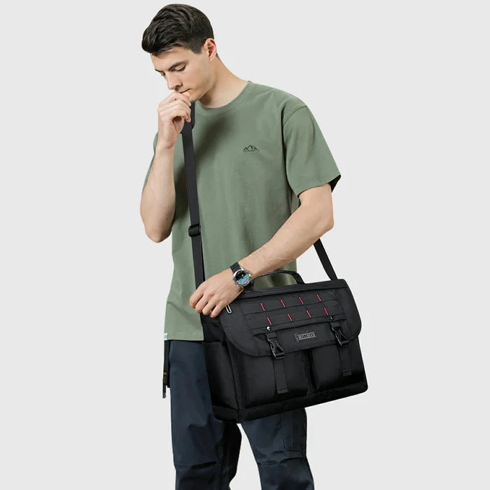Messenger Bag Crossbody Large Lightweight Satchel Bag, main pocket opened for essentials