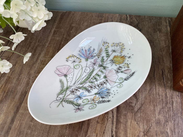 Midcentury Austrian Porcelain Hand Painted Dish at Duckwells