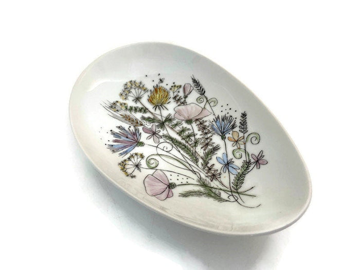 Midcentury Austrian Porcelain Hand Painted Dish at Duckwells