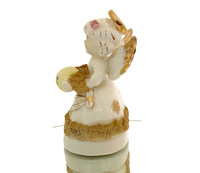 Midcentury Ceramic Birthday Angel April by ART Japan at Duckwells