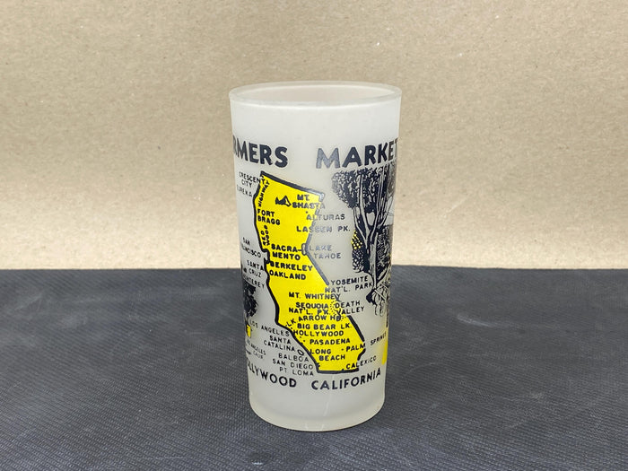 Midcentury Hollywood California Farmer's Market Glass at Duckwells
