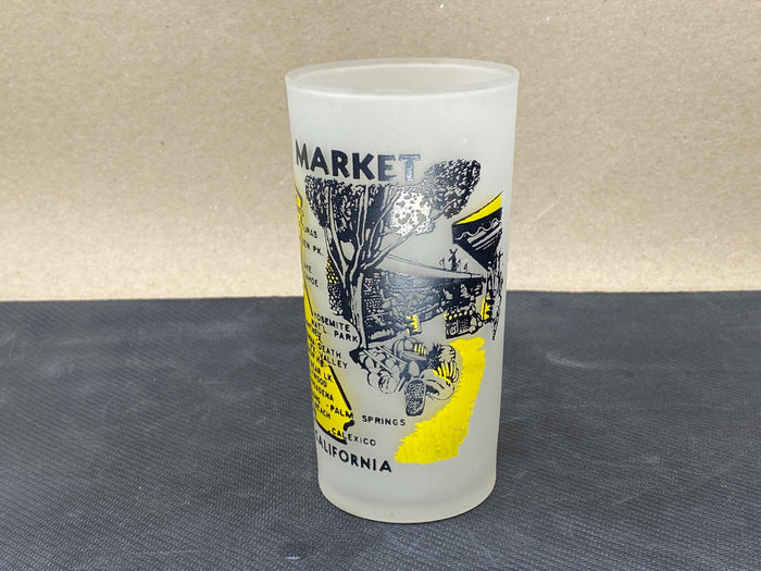 Midcentury Hollywood California Farmer's Market Glass at Duckwells