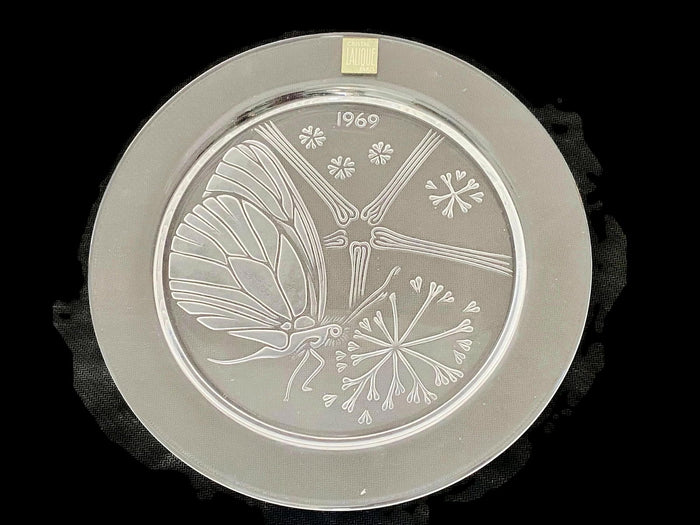 Midcentury Lalique Paris Cristal Collectible Plate 1969 at Duckwells