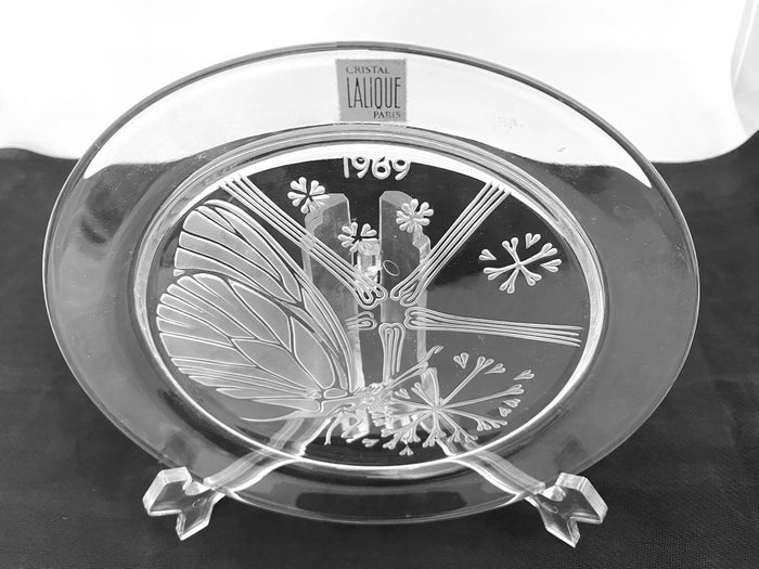 Midcentury Lalique Paris Cristal Collectible Plate 1969 at Duckwells