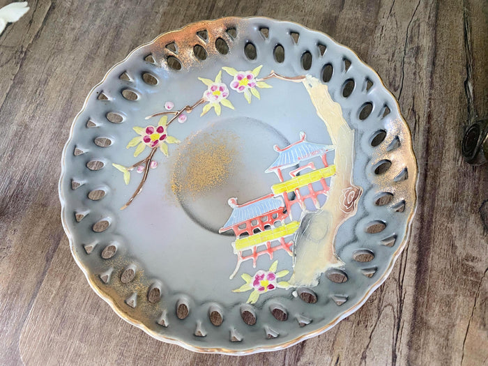 Midcentury Morige Cup and Saucer Set at Duckwells