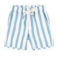 Miki Miette - Drawstring Shorts - Blue & White Stripe-Bottoms-3-6M (6M)-Posh Baby