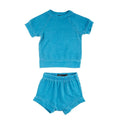 Miki Miette - Tee & Short Set - Blue-Sets-0-3M (3M)-Posh Baby
