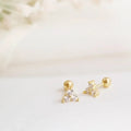 Mini Sparkle Stud Trio Earrings