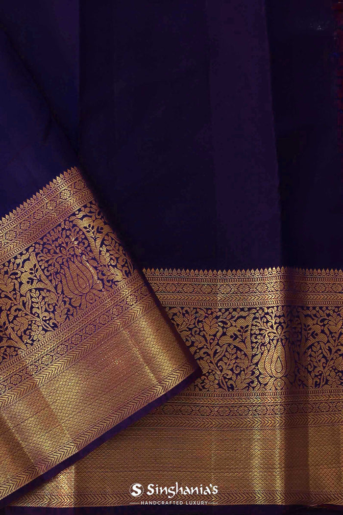 Mint Green Kanjivaram Saree With Leaf Jaal
