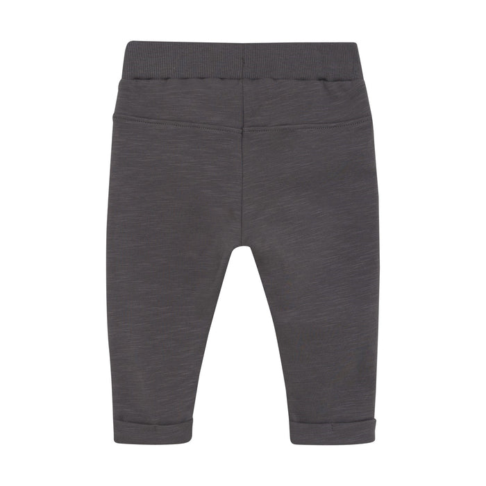 Minymo - French Terry Cotton Pants - Gull Grey-Bottoms-3-6M-Posh Baby