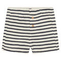Minymo - Organic Terry Shorts - Navy Stripe-Bottoms-3-6M (3M)-Posh Baby