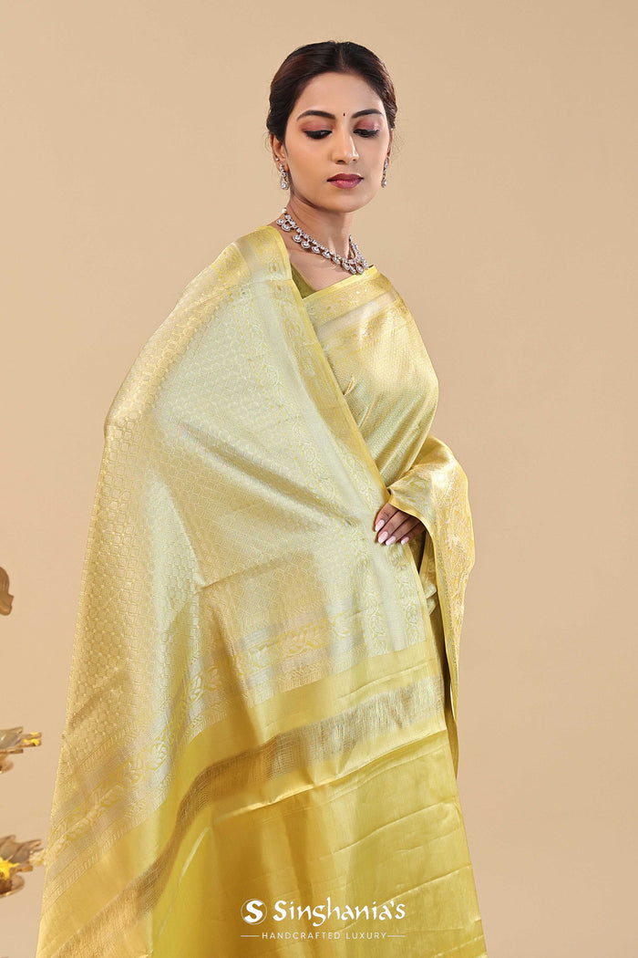 <img> Moccasin Kanjivaram Saree With Gold Zari