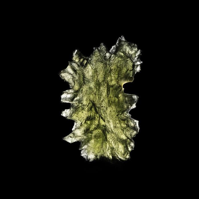Moldavite Besednice Jezkovna AA 2.40 g 23x15x8mm - InnerVision Crystals
